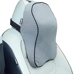 CareFoam Ultimate Memory Foam Car Neck Rest Pillow, Comfortable Rides, Superior Neck Support Cushion, Relieves Neck Pain, Grey Velvet Cover | 14 x11 x5 Inch | Large Pack of 1-picture-20