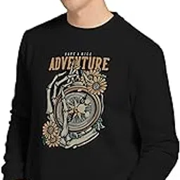 Buy That Trendz Mens Sweatshirt Nice Adventure Graphic Printed Cotton Blend Long Sleeve Winter Sweatshirt for Men-image-62