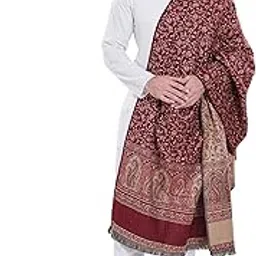 Men’s Kashmiri Wool Shawl – Jamawar Floral Design | Luxury Ethnic & Wedding Shawl for Winter-image-59