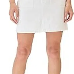 globus Women Cotton Mid Rise Pocket Deatil Mini Denim Skirt-picture-14
