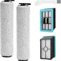 3831 Roller Brush & Filter Replacement Compatible with Bissell Crosswave Hard Floor Expert 3831, HF2 3845N Vacuum, Floor Scrubber Wet Dry Vacuum Accessory Kit 2 Brush Rolls, 2 Filter Parts-image-52