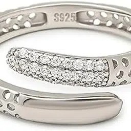 silberry 925 Sterling Silver Nebula Ring | Gift for Girlfriend and Wife | Rings for Women & Girls | With Certificate of Authenticity and BIS Hallmark-picture-30