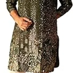 jompers Embroidered and Sequins Silk Blend Kurta Pyjama Set-picture-23