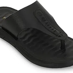 Healers GHD-82 Casual Slippers For Men - Black,Brown,Tan, PU Slip-on Slipper - Stylish Footwear for Travel, Office & Home - Soft Padded Sole - Lightweight and Durable-Outdoor Chappal for Man-image-58