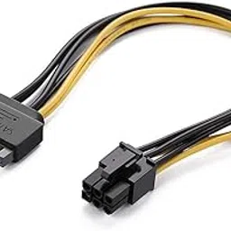 ELECTRO WOLF 15 Pin SATA to 6-Pin PCI Express Card Power Cable (Pack of 1)-image-33