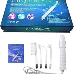 LRK High Frequency Machine – Portable Handheld Electric Therapy Device for Hair Growth, Acne Treatment & Skin Rejuvenation with Comb & Electrode Wand-picture-10