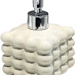 Porcelain Lotion Dispenser with Pump Hand Soap Dispenser for Kitchen Laundry White-picture-12