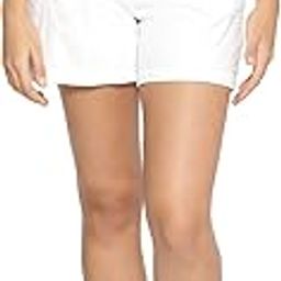 oxolloxo Women Regular Fit Cotton Solid Casual White Shorts-picture-29
