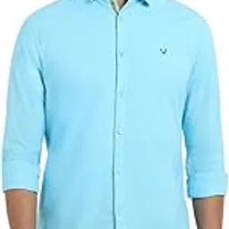 allen solly Men's Plain Slim Fit Casual Shirt (ASSFWMOFT40543_42)-picture-24