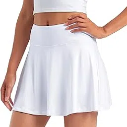 stelle Women's High Waisted Tennis Skirts Golf Skorts with Inner Shorts for Athletic Running Workout Sports-picture-19
