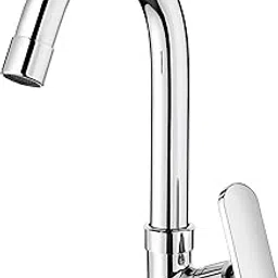 Premium Chrome Finish Table Mount Sink Tap | Brass Kitchen Faucet with Swivel Spout & Smooth Handle | Rust-Resistant Wash Basin Mixer Tap for Home & Office Use-image-58