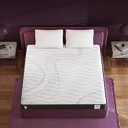 Springwel Harmony 8 Inch Pocket Spring Quilted Bed Mattress | 15 Yrs Warranty | Zero Motion Transfer Bounce Tech | Breathable & Anti Microbial Bamboo Charcoal Fabric | King Size (72X72X8) Inches-picture-31