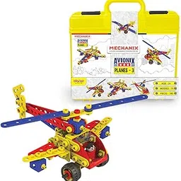 Plastic Mechanix Planes-3, 15 Models STEM Toy, Building and Construction Set for Boys and Girls Age 5+ Years-image-14