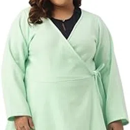 therebelinme SeaGreen Poly Cotton Casual Jacket for Women-picture-21