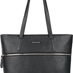 fastrack Casual Laptop Tote Bag for Girls, Large Size with a Zipper Closure and Padded Laptop Compartment, Compatible with Laptops up to 14 inches, Double Handle Bag image 1