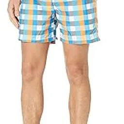 Men's Byron Plaid Swim Trunks-image-62