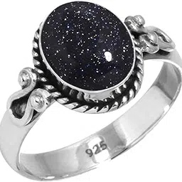 Handmade Genuine 925 Sterling Silver Ring Natural Gemstone Onyx, Agate, Tiger Eye, Turquoise Oval Boho Jewelry For Women-image-23