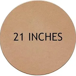 GOJEEVA Premium Wooden 21X21 Inches Circles, Unfinished Round Wood Slices Natural Wooden Cutouts for Madala Art, Painting, Resin Art, Pyrography, DIY Craft Supplies (21X21 Inches, Brown, Pack of 1) image 1