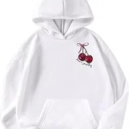 draxstar Printed Hoodie for Women | Soft Cotton Blend Sweatshirt | Stylish Winter Wear with Hood & Kangaroo Pocket | Casual Fashion Hoodie-picture-19