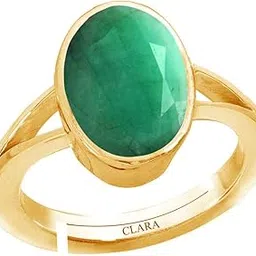 Certified 3.25 to 10.25 ratti or 3 to 9.5 carat Original Emerald Panna Gemstone Panchdhatu adjustable Ring for Men & Women-image-17