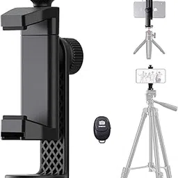 ULANZI Select Phone Hot Shoe Mount with Remote, 360° Rotation, Cold Shoe for Mic Light, 1/4 Screw Cell Phone Holder, Adjustable Clamp, Compatible with iPhone, Samsung Smartphone-image-60