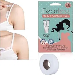 PRO ROOP Women’s Double Sided Fashion Tape 36 Strips Clothes Dress and Bra Lingerie Tape Transparent Boob Body Tape (TAPE ROLL, 1)-picture-46