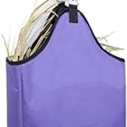 LOSA Piece Hay Bag Waterproof Horse Hay Bag Equestrian Slow Feed Haylage Hay Bag Tote Purple-picture-60