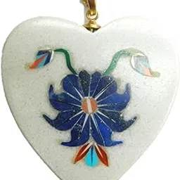 Marble inlay pendant Inlay Pendant For Men and Women Hand crafted Mugal art jewelry Marble With multi Gemstone pendant Gift for herMarble inlay pendant Inlay Pendant For Men and Women Hand crafted Mugal art jewelry Marble With multi Gemstone pendant Gift for her-picture-18