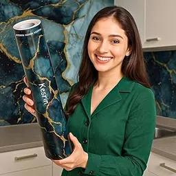 Self Adhesive Kitchen Wallpaper Roll 60 x 200 CM | Waterproof Oil-Proof Aluminum Foil Wall Sticker Sheet for Kitchen Slab, Platform, Cabinet, Drawer, Furniture & Wall Decoration (Dark Sky Design) (1)-picture-10