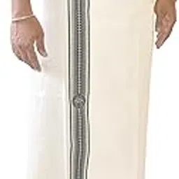 tuni mani Men's Cotton Print Dhoti with Decorative Printed Border/Length 2.0mtr Single Dhoti-picture-35