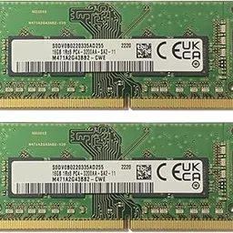 Mac-Axx™ 32GB[2 x 16GB] DDR4[OEM] RAM Compatible with Samsung, LATEST-2023, 1Rx8 PC4-25600/3200AA, 3200 MHz, 260 PIN SO-DIMM, CL-19, 1.2V, UN-BUFFERED(Non-ECC) Memory Module-image-1