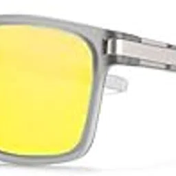 hazon Retro Designer TAC Polarized Sunglassses | 100% UV Protection, Light Weight, TR90 Goggles | Anti Glare, Bike Riding, Car Driving, Stylish Fashion Glasses | Men And Women (Grey Night Drive)-picture-45