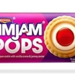 Britannia JimJam Pops - Crunchy Open Cookie with Vanilla crème and Jammy Center| 35 gm | A New Way to savour crème bisuits-image-22