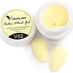 VENALISA 5ml UV Mud Gel Paint Gel Nail Polish for Nails Art Starter Manicure Nail Art Design Salon DIY at Home UV Nail Gel Brush not Included (V52)-picture-10