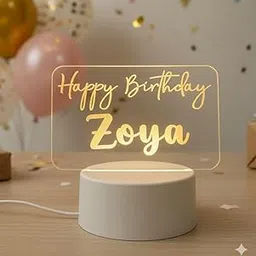 Isthir Personalized LED Night Lamp with Name – Custom Table Light Gift for Husband, Wife, Boyfriend, Girlfriend | Birthday, Anniversary, Valentine’s, Rakhi, Diwali image 1