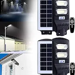 Homehop 60W All in One Solar Street Light Motion Sensor Wall Lamp for Outdoor, Home, Garden and Parking Lots Automatic On and Off (ABS, Cool White, Pack of 2)-picture-32