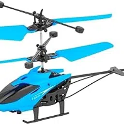JK TOYSs Helicopter, Radio Remote Control and Hand Sensor Charging Helicopter, 2 in 1 Toys with 3D Light, for Kids (Indoor & Outdoor) (Yellow)-picture-31