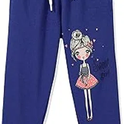 T2F Girls Regular Fit Printed Cotton Joggers Track Pants-picture-13