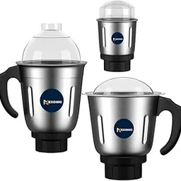 Chutney Mixer Jar Stainless Steel with Teeth Lock and Strong Coupler Suitable for All Mixers Grinder Kitchen Accessories for Dry Wet Mixture Dosa Batter (1000 ML (1500ml & 1000ml))-picture-17