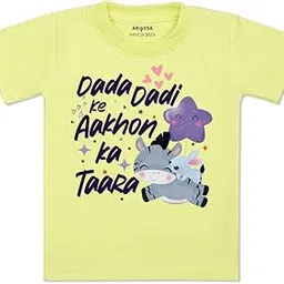 Arvesa Dada Dadi Ke Aankhon Ka Tara Baby Kids Tshirt TS-1205, Special Surprise for Dada Dadi Baby Clothes-picture-16