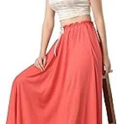 vagisha Black Long Flared Maxi Skirt for Girl's and Women's-picture-56