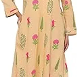 crafiqa Buttercream Mughal Boota Cotton Co-ord Set for Women-picture-46