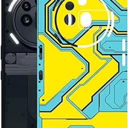 AtOdds Mobile Skin Sticker Wrap | Compatible for Nothing Phone 3A PRO (5G) | Scratchproof Matte Finish | Full Coverage for All Sides & Camera Protection (YellowLane)-picture-31