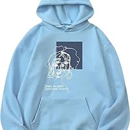 Men’s Printed Hooded Sweatshirt | Winter Fleece Pullover Hoodie for Men | Warm Casual Winterwear | Soft Stylish Hooded Sweatshirt for Men-image-11