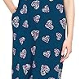 zeyo Women's Cotton Heart & Floral Printed Maxi Long Nighty for Women Stylish 5828-picture-7