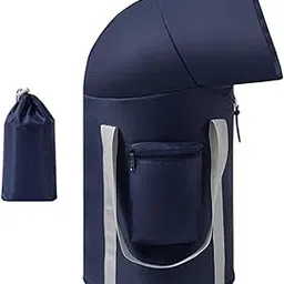 LOOM TREE Collapsible Foot Basin Portable Multifunctional Knee Pads for Picnic Home Navy Blue | Spas, Baths & Supplies-picture-25