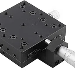 X Micrometer Cross Roller Linear Stages Manual Fine Tuning for Machinery Testing Black Aluminium Alloy 60 * 60mm-picture-34