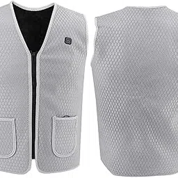 annb Heating Vest, Keep Warm Waistcoat Windproof Chemical Fiber Blended Material Three‑Level Intelligent Temperature for Woman Man for Winter(L)-picture-26
