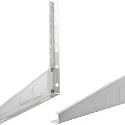 Heavy Duty Air Conditioner Outdoor Unit Mounting Brackets Ac Out Door Stand | & | Durable Garden Pipe Stand | Wall Mounted Watering Hose Holder (Pack of 1) - Alloy Steel 3mm-image-45