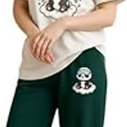 Womens Cotton Nightwear Set | Dreamy Nights Printed T-Shirt with Relaxed Fit Pajama | Perfect for Sleep & Home-image-35